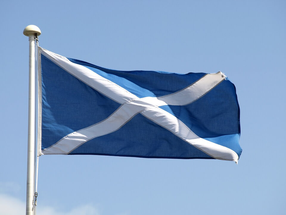 De vlag van - door Schotland